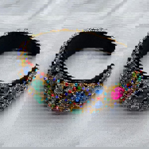 colourful headband statement headband sparkling hair band rhinestone