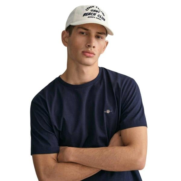 Gant Mens Fit Shield T-Shirt - Navy - 