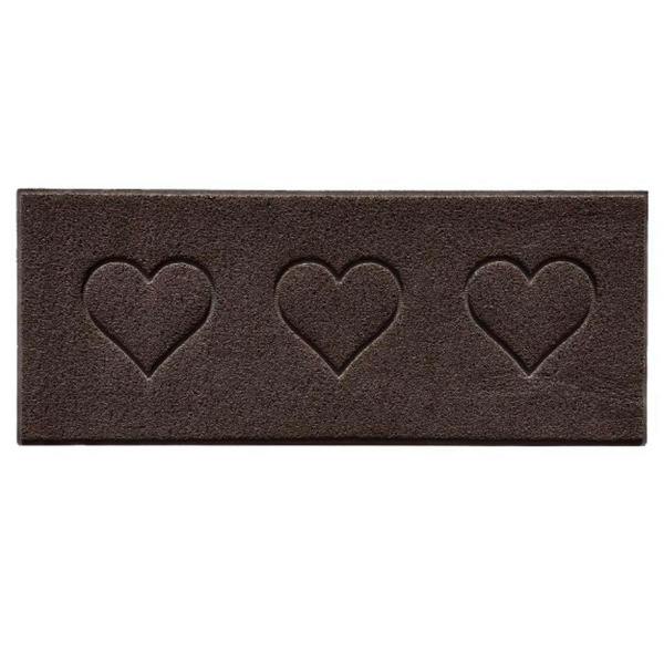 Nicoman Embossed Triple Heart Runner and Entrance Mat - Multiple Colours