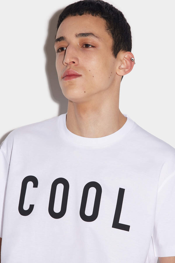 Dsquared2 Cool Print Logo White T-Shirt