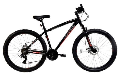 Basis El Toro Men's Hardtail Mountain Bike, 27.5In Wheel, 17in Frame - Black/Red