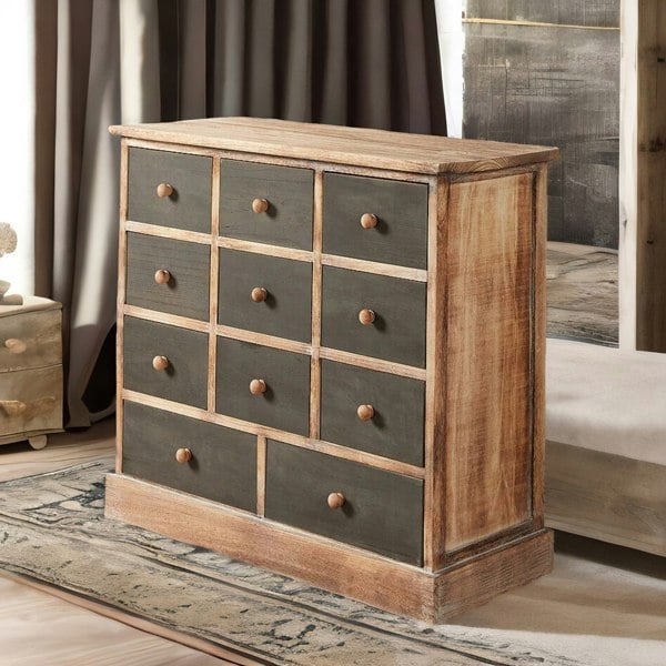 Rafaelo Mobilia Wooden Chest Of 11 Drawers Bedroom