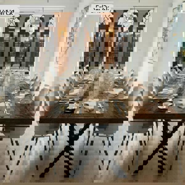 TRL Furniture Rustic Industrial Canadian Timber Dining Table