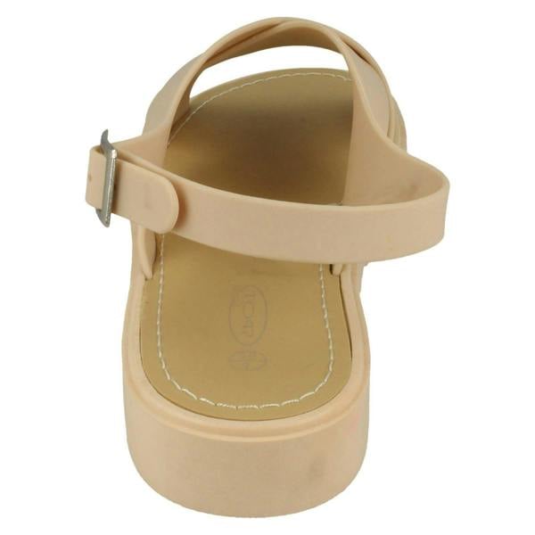 Spot On Ladies Spot On Low Slingback X Vamp Sandal