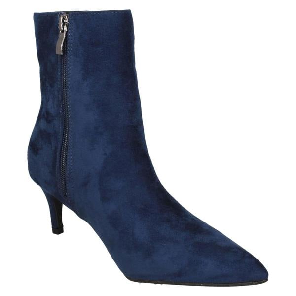 Ladies Collection Mid Heel Pointed Toe Ankle Boots F51222