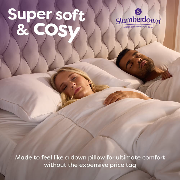 Slumberdown Feels Like Down Medium Support Pillow