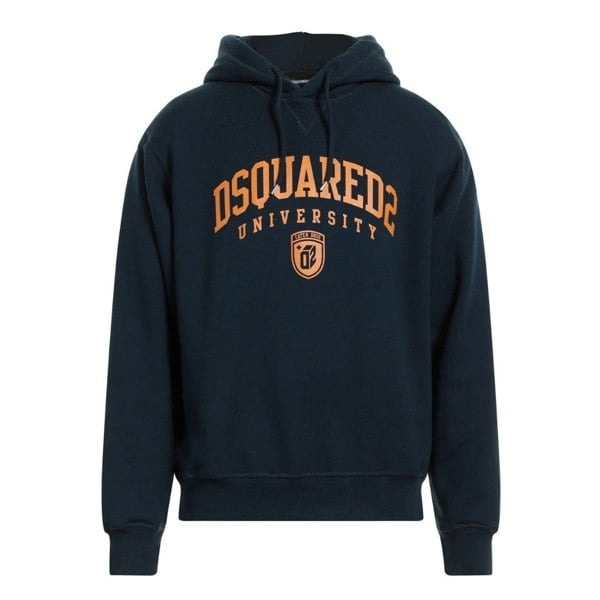 Dsquared2 Cool Fit Varsity Design Dark Navy Blue Hoodie