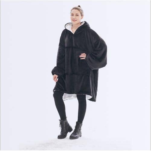 Unisex Sherpa LIned Blanket Hoodie