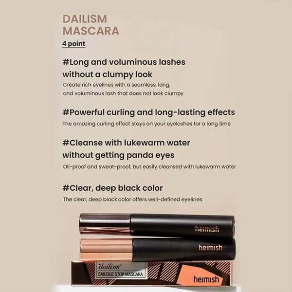 HEIMISH Dailism Smudge Stop Mascara #Curling