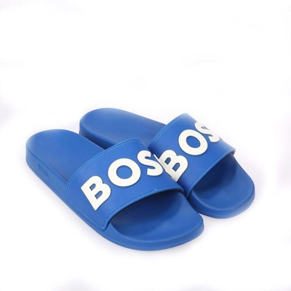 Hugo Boss Women's Kirk Logo Sliders - Blue