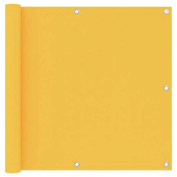 Berkfield Balcony Screen Yellow 90x600 cm Oxford Fabric