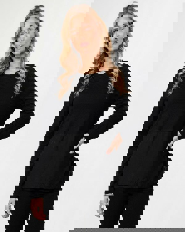 Woolrich Fluid Jersey Long Sleeve Womens Tee - Black