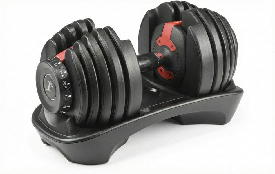 Strongology Relentless24 Home Fitness Single Adjustable Smart Dumbbell from 2.5kg up to 24kg Training Weights