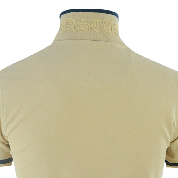 Aquascutum AQ 1851 Embroidered Tipped Polo Shirt - Beige