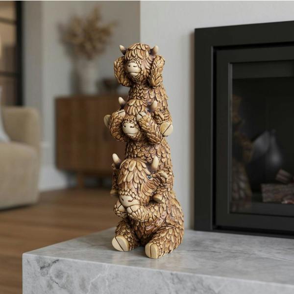 Garden Greatness Hughie Highland Cow Stack Ornament