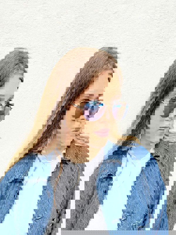 SVNX Aviator Sunglasses With Mirror Lenses