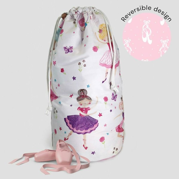 Isabella Ballerina Toy Storage Bag Toy Bag - Happy Linen Company