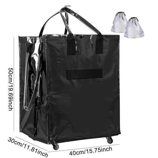 Havendro High-Capacity Folding Shopping Cart Bag with Wheels | Portable and Foldable