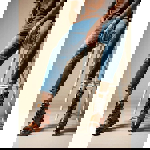 Pikolinos York - Men's Cuero Brown Lace Up Leather Ankle Boots