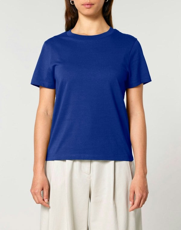 Women's Organic Cotton Medium Fit T-Shirt – Inky Blue - British Boxers