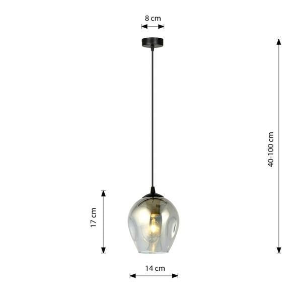 Emibig ISTAR Pendant lamp  1 x E27 Black with Graphite Shade