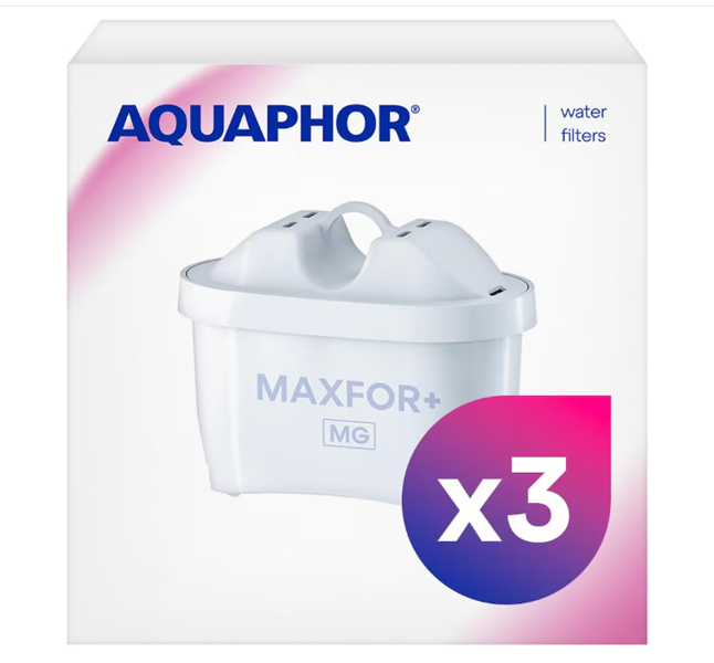 AQUAPHOR MAXFOR+ with Magnesium Release 200 litre Filters - 3 pack