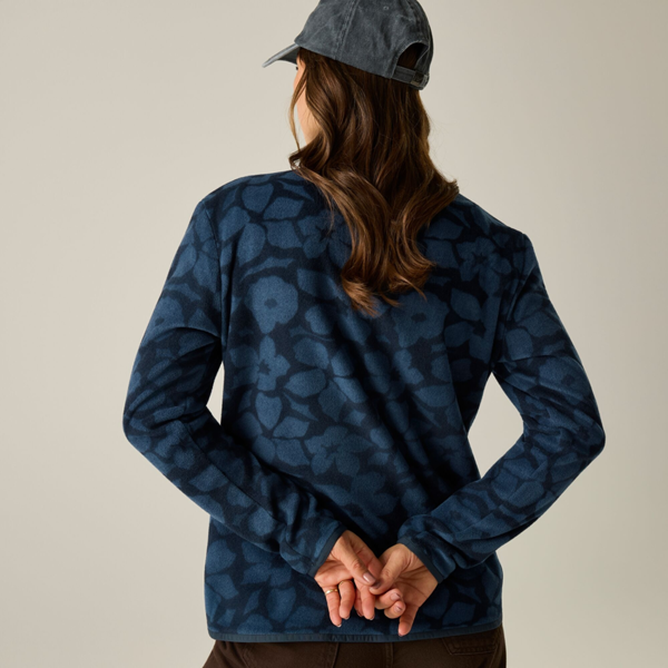 Regatta Womens/Ladies Frankie Shadow Flower Full Zip Fleece Jacket - Navy