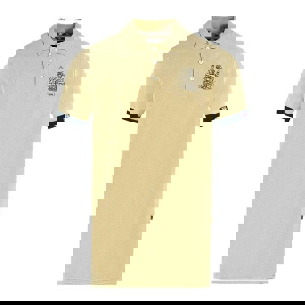 Aquascutum Unisex Adult Branded Collar Polo Shirt - Beige