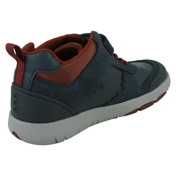 Clarks Boys Clarks Casual Hi-Top Trainers Rex Park K