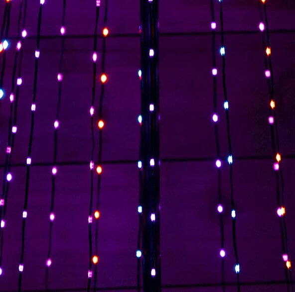 Samuel Alexander 3m Light up Christmas Pyramid Cone Tree with 997 Rainbow LEDs