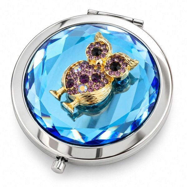 Love EMVY Sparkly Owl Compact Mirror