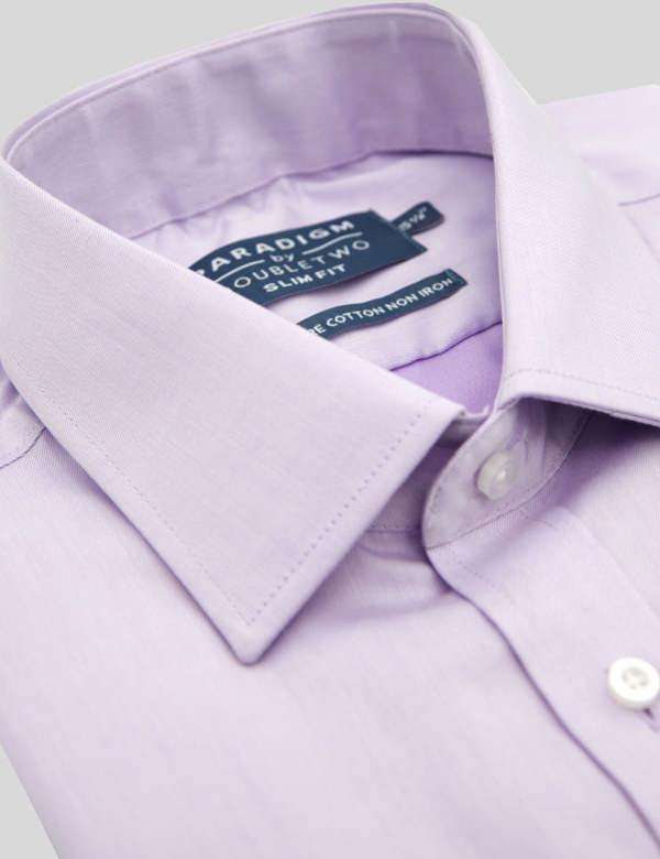 Lilac Non-Iron Pure Cotton Twill Shirt