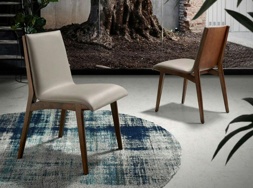 Angel Cerdá Dark Mink Leatherette Chair 4070