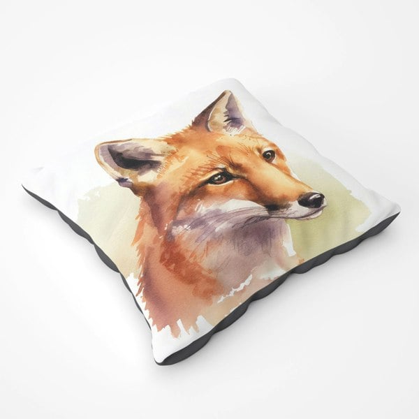 Warren Reed Fox Watercolour Floor Cushion