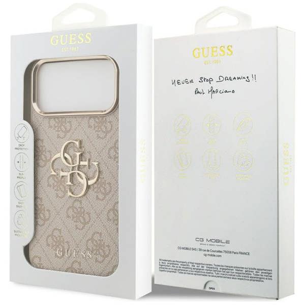 Guess Big 4G Classic Logo Case for iPhone 17 Pro Max 6.9" Rose Gold - GUHCP17X4GMGCPI