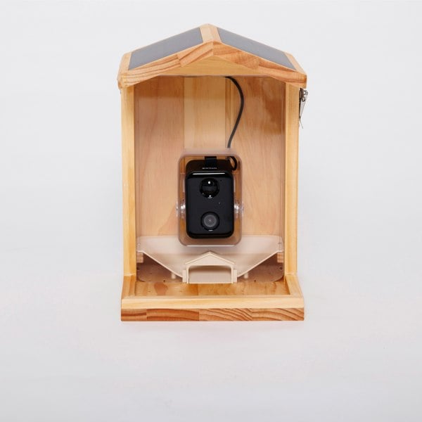 Callow Retail Wooden Bird Feeder with AI Bird Detection Camera