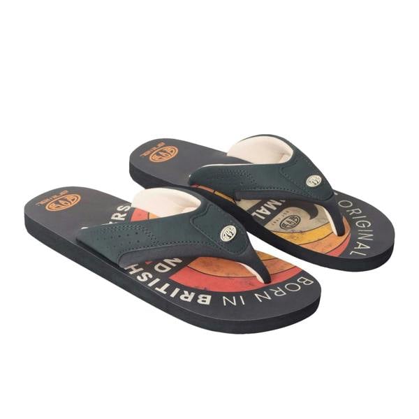 Animal Mens Jekyl Recycled Flip Flops - Bright Orange - 