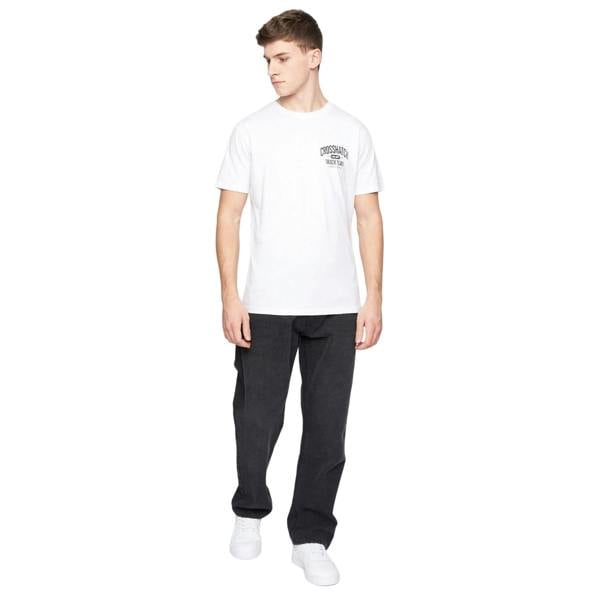 Crosshatch Mens Tillman Stone Wash Baggy Jeans - Black