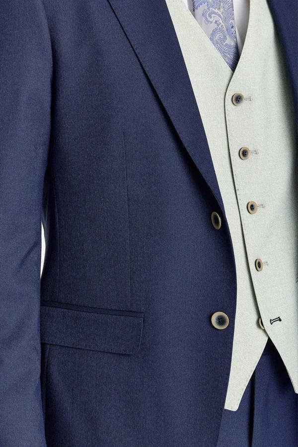 Paul Andrew Belmont Navy Suit with Belmont Sage Waistcoat