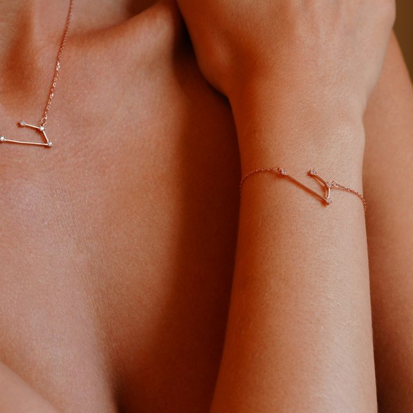 Gold Trip Aries Zodiac Constellation Bracelet