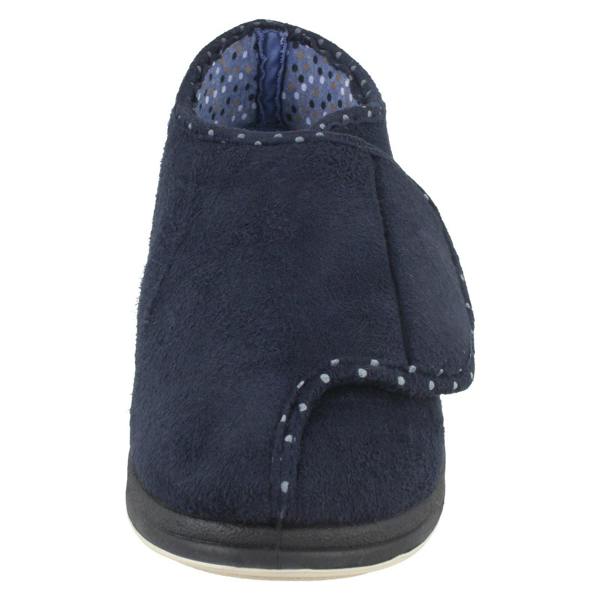 Padders Ladies Padders Wide Fitting Boot Style Slippers Cherish