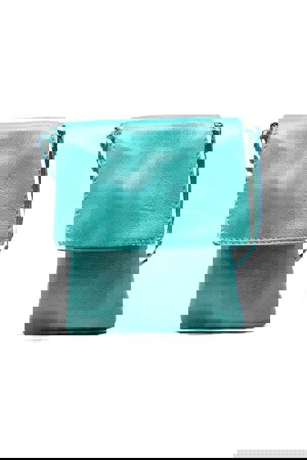 Kitise Stylish Flap Small Genuine Italian Leather Crossbody Bag