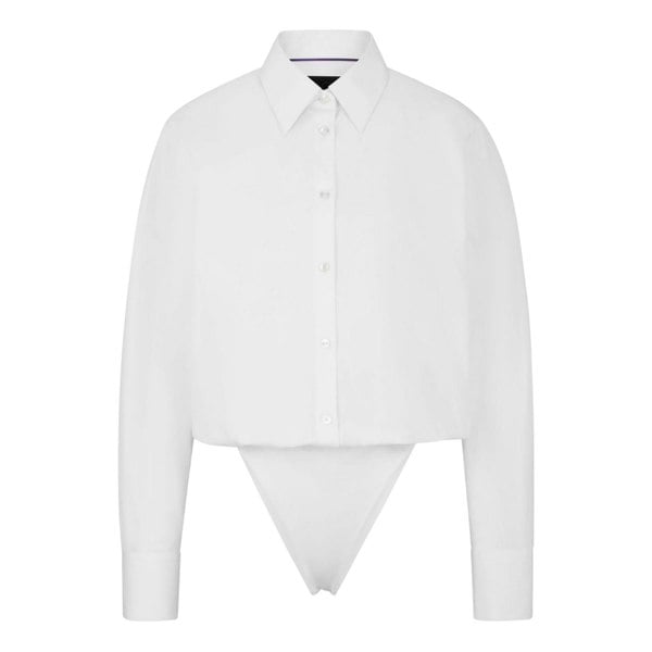 Boss Womens Naomi X Cotton Bodysuit - White