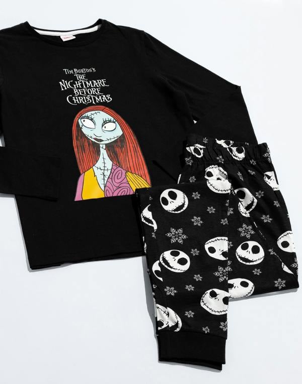 Disney The Nightmare Before Christmas GirlsMulticoloured Long Sleeve Long Leg Pyjama Set