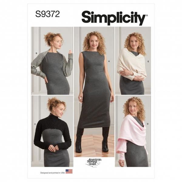 Simplicity Sewing Pattern 9372, Dresses, Tops for Women, A (XXS-XS-S-M-L-XL-XXL) - Easy