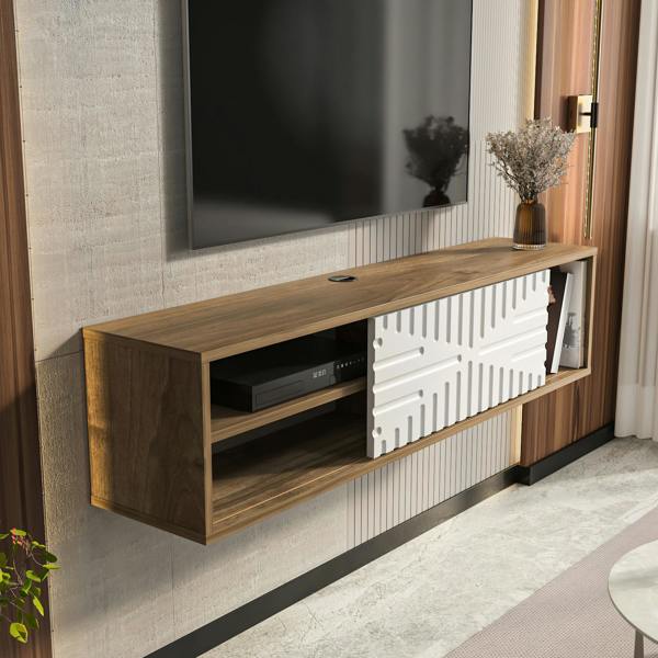 Decorotika Teo Floating TV Stand TV Cabinet for TV's up to 55"