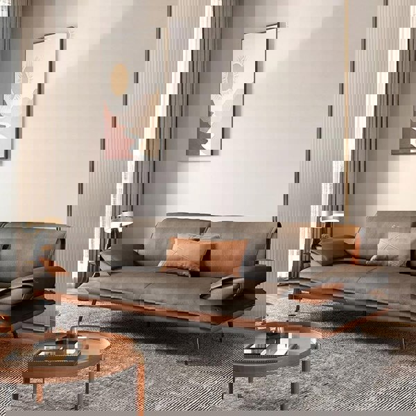 Julius S25 Three Seater Sofa, Leathaire-Weilai Concept-Weilai Concept