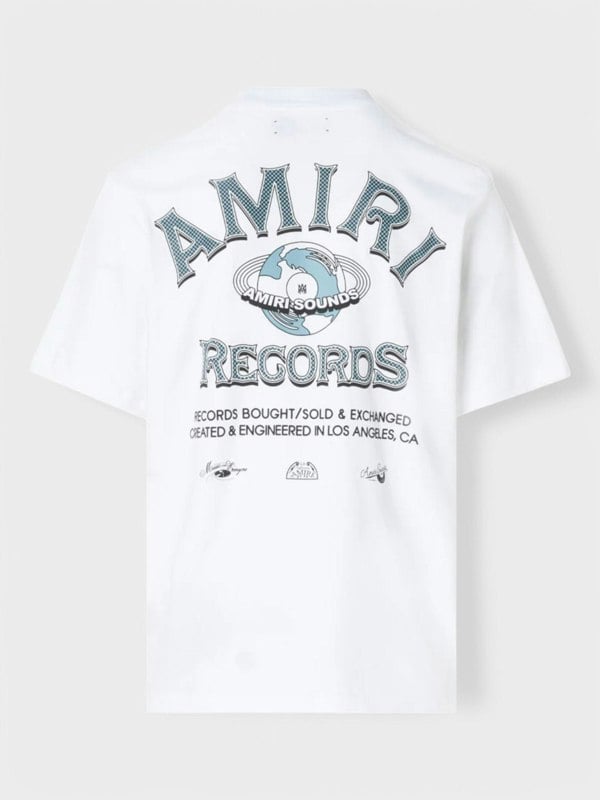 Amiri Global Records Tee White - Supplied FashionAmiri