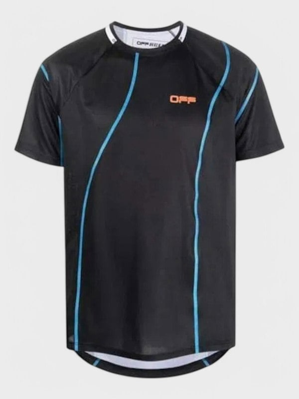 Off - White Active Logo Mesh T-Shirt Black - Supplied FashionOFF WHITE