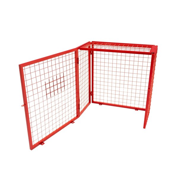 Monstershop Red Gas Bottle Collapsible Mesh Cage - 90cm x 80cm x 43cm